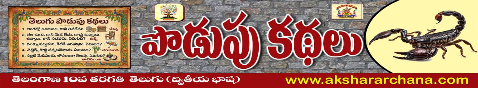 పొడుపు కథలు వినసొంపు